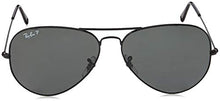 Load image into Gallery viewer, Ray-Ban unisex adult Rb3025 Classic Sunglasses, Black/Green, 58 mm US
