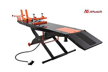 Load image into Gallery viewer, APlusLift MT1500 1,500LB Air Operated 24" Width Motorcycle Lift Table (Free Service Jack, Free Home Delivery) / 24 Months Parts Warranty
