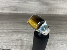 Load image into Gallery viewer, KAR 925K Stamped Sterling Silver Tiger Eye Men's Ring K3K (8)
