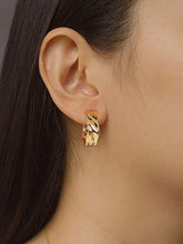 Load image into Gallery viewer, MYEARS Hoop Earrings Gold Half Open 14K Gold Filled Tiny Boho Beach Simple Delicate Handmade Hypoallergenic Jewelry Gift (Symmetrical Heart)
