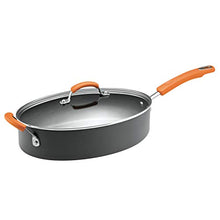 Load image into Gallery viewer, Rachael Ray Brights Hard Anodized Nonstick Saute Pan / Frying Pan / Fry Pan - 5 Quart, Gray
