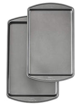 Load image into Gallery viewer, Wilton Perfect Results Premium Non-Stick Bakeware Cookie Baking Sheets Set, 2-Piece, Steel
