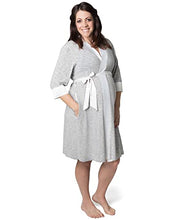 Load image into Gallery viewer, Kindred Bravely Everyday Maternity Joggers (Black, Small) &amp; Emmaline Maternity &amp; Nursing Robe (Grey, Small/Medium) Bundle

