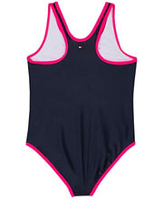 Load image into Gallery viewer, Tommy Hilfiger Kids One-Piece Reversible Navy Blazer Medium (8-10 Big Kids)
