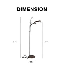 Load image into Gallery viewer, Addlon LED Floor Lamp with 4 Brightness Levels &amp; 3 Color Temperatures, Smooth Touch Switch, 2500 Lumens, Dimmable Reading Standing Lamp with Gooseneck for Sewing Living Room Office - Classic Black
