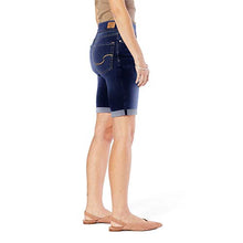 Load image into Gallery viewer, Signature by Levi Strauss &amp; Co. Gold Label Women's Totally Shaping Pull On Bermuda Shorts (Standard and Plus), Sea and Sky, 10

