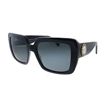 Load image into Gallery viewer, Versace VE 4384B GB1/87 Black Plastic Square Sunglasses Grey Lens
