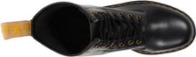 Load image into Gallery viewer, Dr. Martens Vegan 1460 Smooth Black Combat Boot, Fleix Rub, 5 UK/US Women's 7 D US
