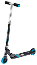 Load image into Gallery viewer, Mongoose Trace Youth/Adult Kick Scooter Folding and Non-Folding Design, Regular, Lighted, and Air Filled Wheels, Multiple Colors, Black/Blue, 100mm Wheels
