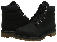 Load image into Gallery viewer, Timberland Kids' 6" Premium Waterproof-K, Black Nubuck, 6 M US Big Kid
