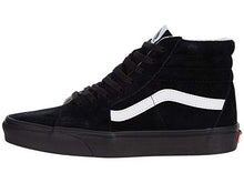 Load image into Gallery viewer, Vans Men's Sk8-Hi Unisex Sneakers, (Pig Suede) Black/Black, Size 7
