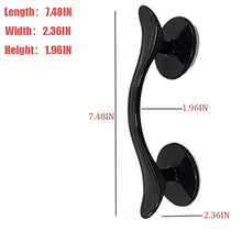 Load image into Gallery viewer, Hczswsy Modern and Simple Non-Punch Handle, Glass Door and Window Handles Bathroom Sliding Doors Cupboards Wardrobes Suction Cups Non-Marking Handles Safety Handle (Black)

