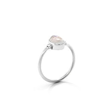 Load image into Gallery viewer, Oval Moonstone Delicate Ring 925 Sterling Silver Vintage Boho Chic (5)

