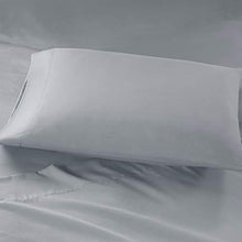 Load image into Gallery viewer, Intelligent Design Side Storage Pockets Ultra Soft Hypoallergenic Wrinkle Free Microfiber Sheet Set Bedding, Twin Xl Size, Grey 4 Piece
