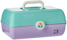 Load image into Gallery viewer, Caboodles On-The-Go Girl Sea foam Lid &amp; Lavender Base Vintage Case, 1 Lb
