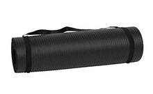 Load image into Gallery viewer, Mind Reader NBRMAT-BLK All Purpose 1/2 Extra Thick Yoga Fitness &amp; Exercise Mats with Carrying Strap, High Density Anti-Tear, Black
