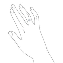 Load image into Gallery viewer, Bling Jewelry 925 Sterling Silver Round CZ Solitaire Engagement Ring - Size 5
