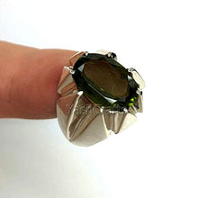 Load image into Gallery viewer, Peridot Ring, Mens Peridot Ring, Mens Designer Jewelry, 92.5 Sterling Silver, Arabic Design Ring, Peridot Ring, Gemstone Man's Ring, August Birthstone, Healing Power Ring, Valentineday Gift Ring
