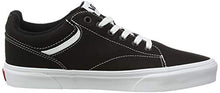 Load image into Gallery viewer, Vans Men's Seldan Sneaker, Black Canvas Black White 187, 11
