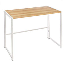 Load image into Gallery viewer, AmazonBasics 40" Multipurpose Foldable Computer Study Desk - Natural
