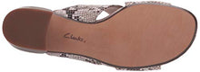 Load image into Gallery viewer, Clarks Women's Caroleigh Erin Heeled Sandal, Natural Snake Synthetic, 8.5
