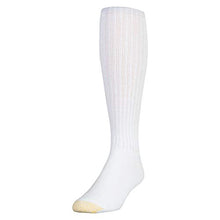 Load image into Gallery viewer, Gold Toe Men's Ultra Tec Performance Over-The-Calf Athletic Socks, 3 Pairs, White, Shoe Size: 6-12.5
