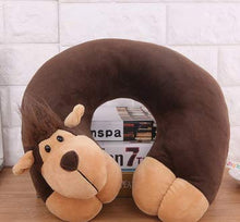 Load image into Gallery viewer, Life's Simple Answers Travel Pillow Blanket Set for Kids – Plush Monkey Travel Neck Pillow, Kids Size Travel Blanket and Matching Drawstring Backpack in This 3-Piece Travel Combo Set
