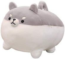 Load image into Gallery viewer, Auspicious beginning Stuffed Animal Shiba Inu Plush Toy Anime Corgi Kawaii Plush Dog Soft Pillow, Plush Toy Gifts for Boys Girls(Gray, 15.7")
