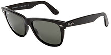 Load image into Gallery viewer, Ray-Ban RB2140 Original Wayfarer Sunglasses (50 mm, Shiny Black Frame Solid Black G15 Lens)
