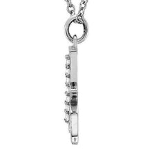 Load image into Gallery viewer, Dazzlingrock Collection 0.05 Carat (ctw) 14K Diamond Lowercase Letter 'k' Initial Pendant, White Gold
