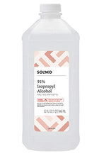 Load image into Gallery viewer, Amazon Brand - Solimo 91% Isopropyl Alcohol First Aid Antiseptic, 32 Fl Oz (Pack of 6)
