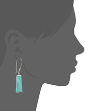 Load image into Gallery viewer, Robert Lee Morris "Mosaic" Semiprecious Turquoise Stone Long Drop Earrings
