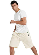 Load image into Gallery viewer, YTD Men's Shorts Casual Classic Fit Drawstring Summer Beach Shorts with Elastic Waist and Pockets S Army Green

