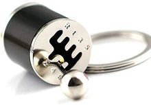Load image into Gallery viewer, Six Speed Manual Transmission Shift Lever Automotive Part Car Gift Key Chain Ring [BLACK]
