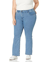 Load image into Gallery viewer, Riders by Lee Indigo Women's Plus Size Stretch No Gap Waist Bootcut Jean, Mist, 18W
