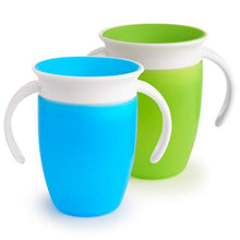 Load image into Gallery viewer, Munchkin Miracle 360 Trainer Cup, Green/Blue, 7 Oz, 2 Count
