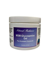 Load image into Gallery viewer, Natural Radiance MSM Gel Plus Glucosamine Bromelain and Chondroitin 4 oz. Jar (Odorless &amp; Unscented)
