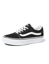 Load image into Gallery viewer, Vans Women's Ward Platform Low-Top Sneakers, Black ((Canvas) Black/White 187), 7.5
