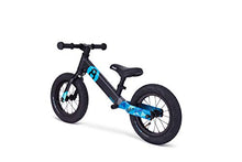 Load image into Gallery viewer, Bike8 Red Dot Desgin Award Winner high-end racing/performance balance bike/push bikes for kids with aluminum frame and super light pneumatic tire (black blue,12 inch for 2 to 5 years toddler 85-130cm)
