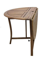 Load image into Gallery viewer, Outdoor Interiors Round Folding Table, 48-Inch, Brown

