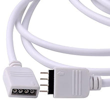 Load image into Gallery viewer, RGBZONE 2 Pack 3 Meters/9.9ft Extension Cable Connect Female Plug to RGB LED Strip Light with Free 4pcs 4pin Connector
