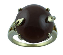 Load image into Gallery viewer, Carillon Certified Chocolate Moonstone Natural Gemstone OVAL Shape Engagement Ring 14K Yellow Gold Jewelry For Women for Men
