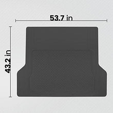 Load image into Gallery viewer, BDK-MT-785 Heavy Duty Cargo Liner Floor Mat-All Weather Trunk Protection, Trimmable to Fit &amp; Durable HD Rubber Protection for Car SUV Sedan Auto - Black
