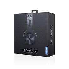 Load image into Gallery viewer, Lenovo Legion H500 PRO 7.1 Surround Sound Gaming Headset, Noise-Cancelling Mic, Memory Foam &amp; PU Leather Earcups, Stainless Steel Headband, PC, PS4, Xbox One, Nintendo Switch, GXD0T69864, Black
