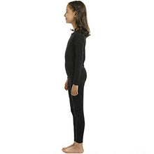 Load image into Gallery viewer, ViCherub Girl’s Thermal Underwear Set Kids Long Johns Fleece Lined Base Layer Top &amp; Bottom Thermals for Girl Black Large
