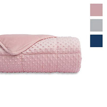 Load image into Gallery viewer, ALANSMA Reversible Weighted Blanket for All Season, Warm and Cool, Luxury Minky Velvet, Enjoy Sleeping Anywhere
