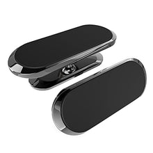 Load image into Gallery viewer, 【2 Pack】 TT&amp;C Magnetic Car Zinc Alloy Phone Mount【Upgrade Magnet 8pcs】 Universal Dashboard Holder, Cell Phone Grip Car Kits, 360° Adjustable Super Strong Magnet for Samsung,iPhone, LG (Black)
