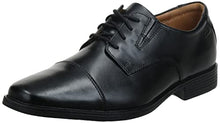 Load image into Gallery viewer, Clarks Men's Tilden Cap Oxford, Black Leather, 9.5 M US
