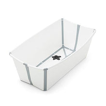 Load image into Gallery viewer, Stokke Flexi Bath, White - Foldable Baby Bathtub - Lightweight, Durable &amp; Easy to Store - Convenient to Use at Home or Traveling - Best for Newborns &amp; Babies
