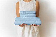 Load image into Gallery viewer, Queen Size Sheet Set - 6 Piece Set - Hotel Luxury Bed Sheets - Extra Soft - Deep Pockets - Easy Fit - Breathable &amp; Cooling Sheets - Comfy - Light Blue Bed Sheets - Baby Blue - Queens Sheets - 6 PC
